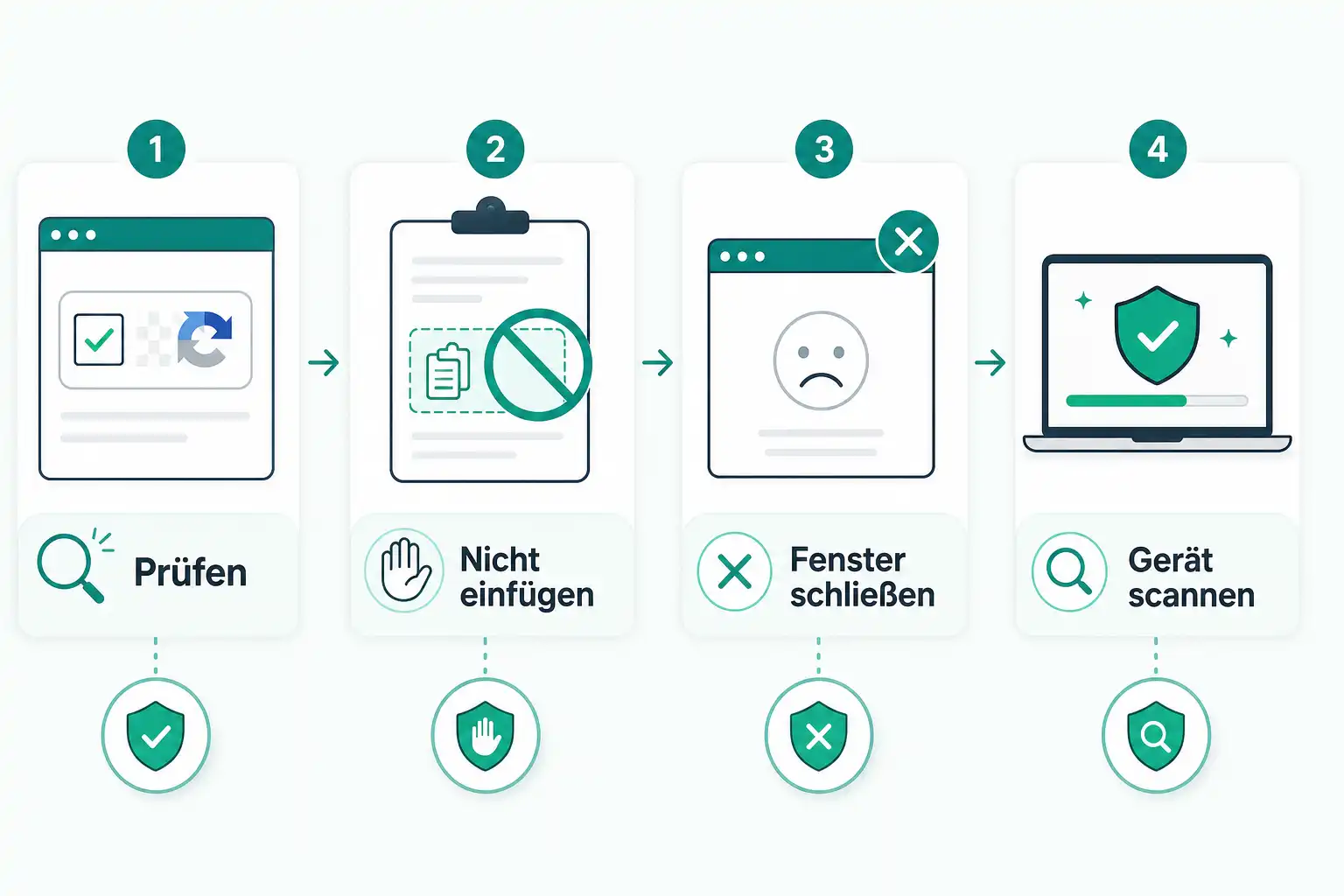 Infografik: Gefälschte CAPTCHA-Prüfungen erkennen: So schützt du dich vor der ClickFix-Masche